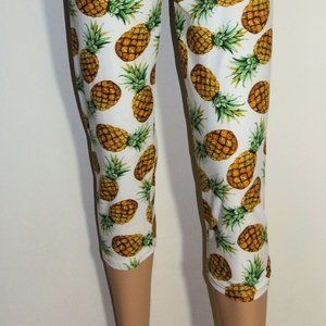 New Mix PINEAPPLE Brushed Fiber Capri Leggings